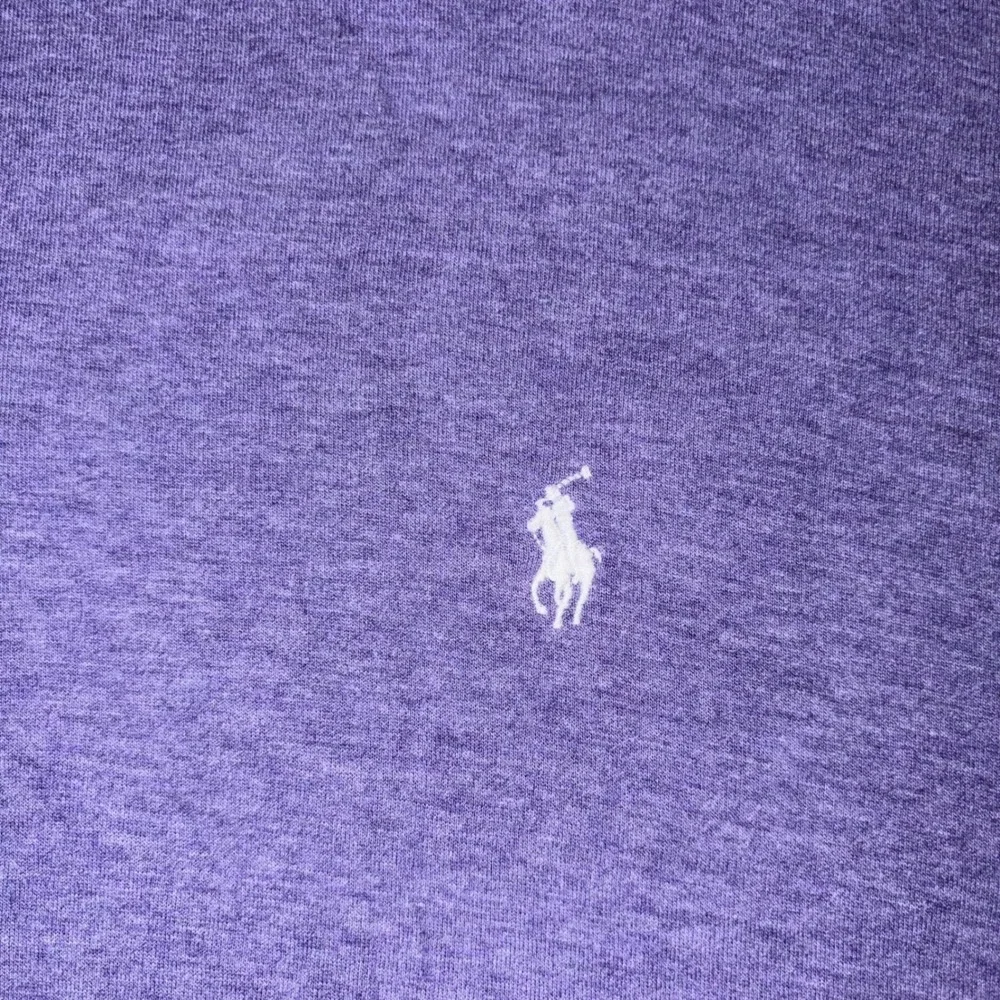 Polo Ralph Lauren Mens 4LT Purple Heather Quarter Zip Pullover Pony Logo Sweater